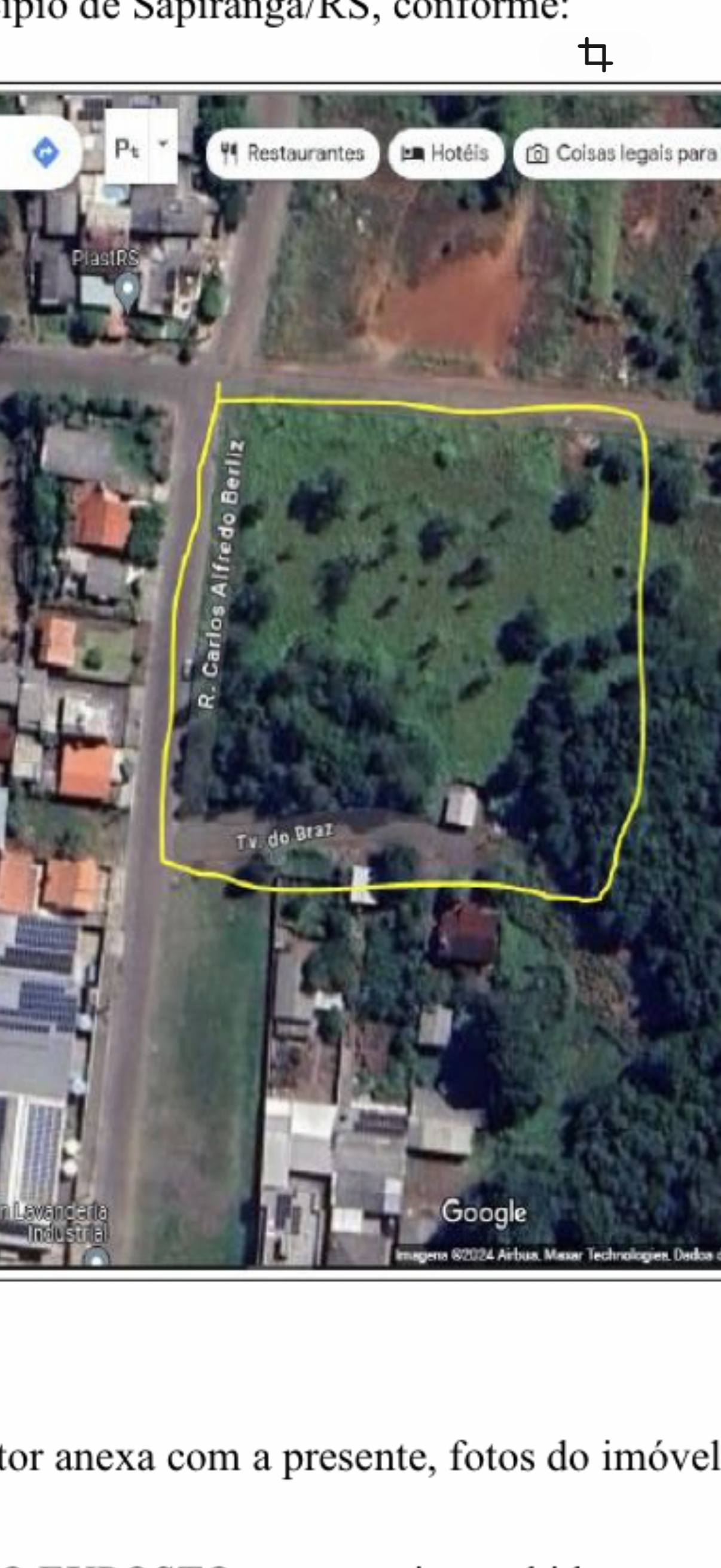 Fração Ideal Do Imóvel De Matrícula 35.303 Do Registro De Imóveis De Sapiranga, Rs, Equivalente A 2.190m2, De Um Todo Maior De 4.968,50m2. — foto 2