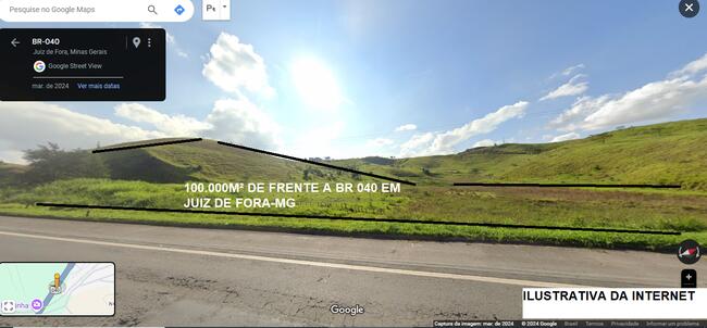 Area De 100.000m² Na Br 040 Em Juiz De Fora - Mg — foto 3