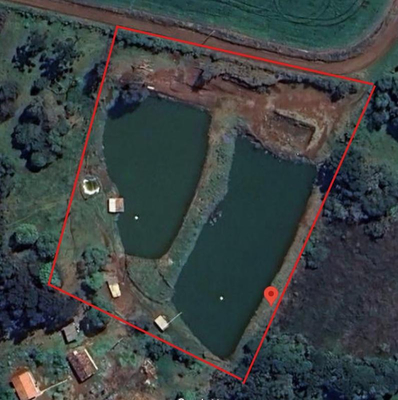 Terreno Rural com 10.196,72 m² e 02 Tanques de Peixes Turvo/PR
