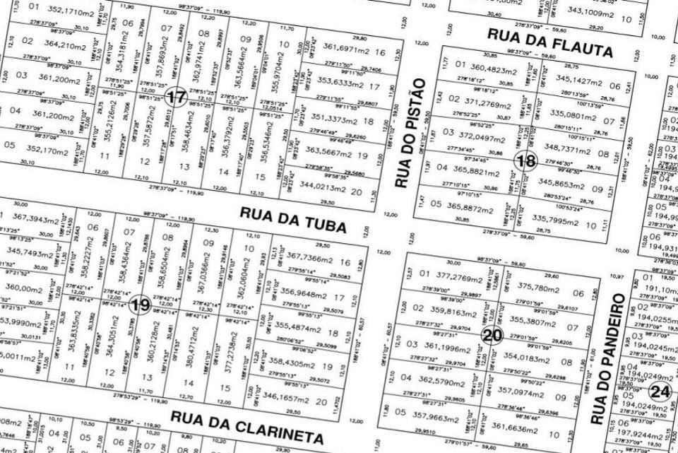 Campo Grande - MS. Bairro Tiradentes. Terreno. Áreas Totais. Terr. 365,88m² — foto 3