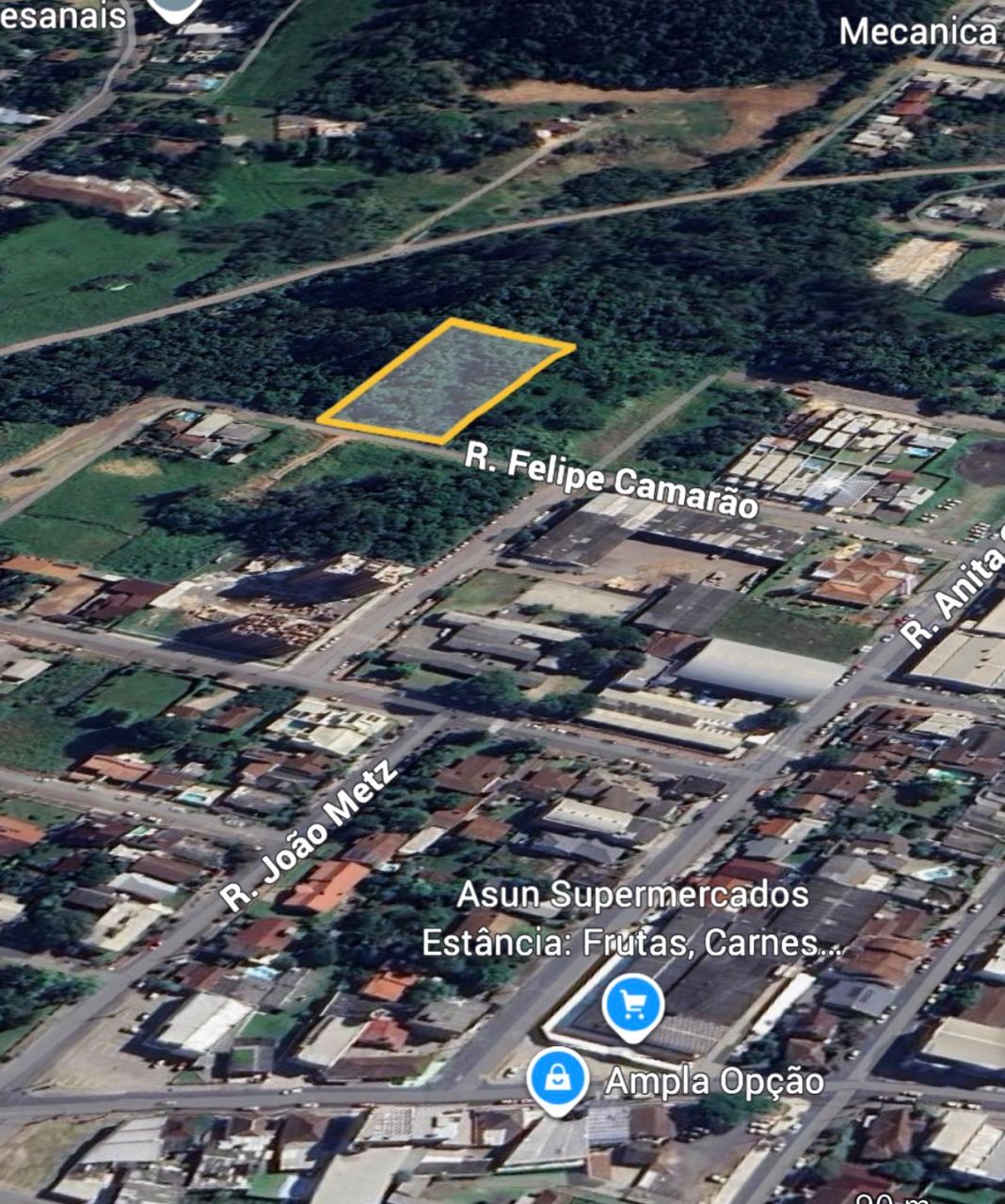 Terreno Com Área De 1.927,80 M², Sem Construções, Situado Na Rua Felipe Camarão, S/n, B.centro - Estância Velha - Rs. Registrado Sob Matrícula Nº 24.651