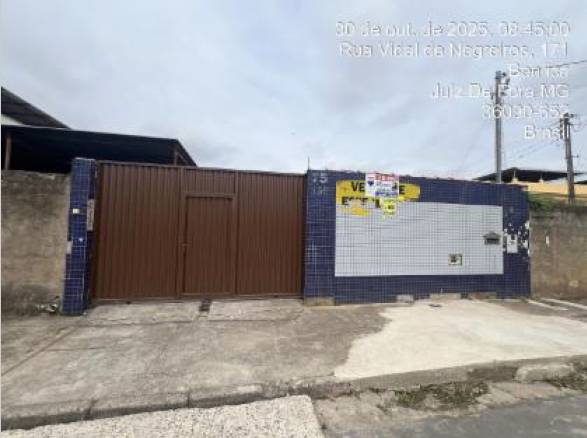 LOTE 15: Galpão com 237,96 m² - Benfica JUIZ DE FORA MG