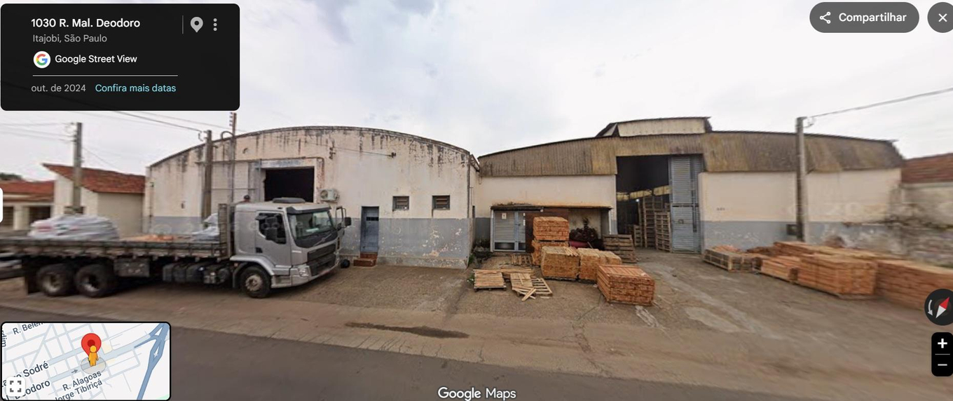 Barracão Comercial, A.T. 1.020m², escritório, WC, Centro, Itajobi/SP