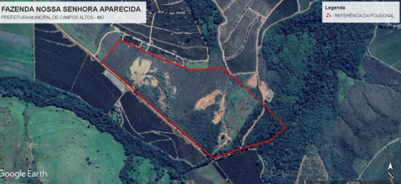 LOTE 009 Fazenda Nossa Senhora Aparecida, Campos Altos/MG - Terras com área total de 16,7893 hectare