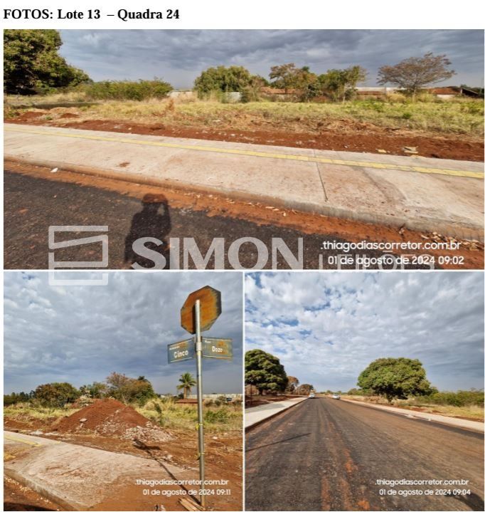 a) Lote urbano nº 12, da quadra 24, com área de 525,00 m², situado na Avenida Cinco, Distrito de Alexandrita, Iturama/MG, frente para a Avenida Cinco, inscrição cadastral nº 2020180107001, com limites — foto 2