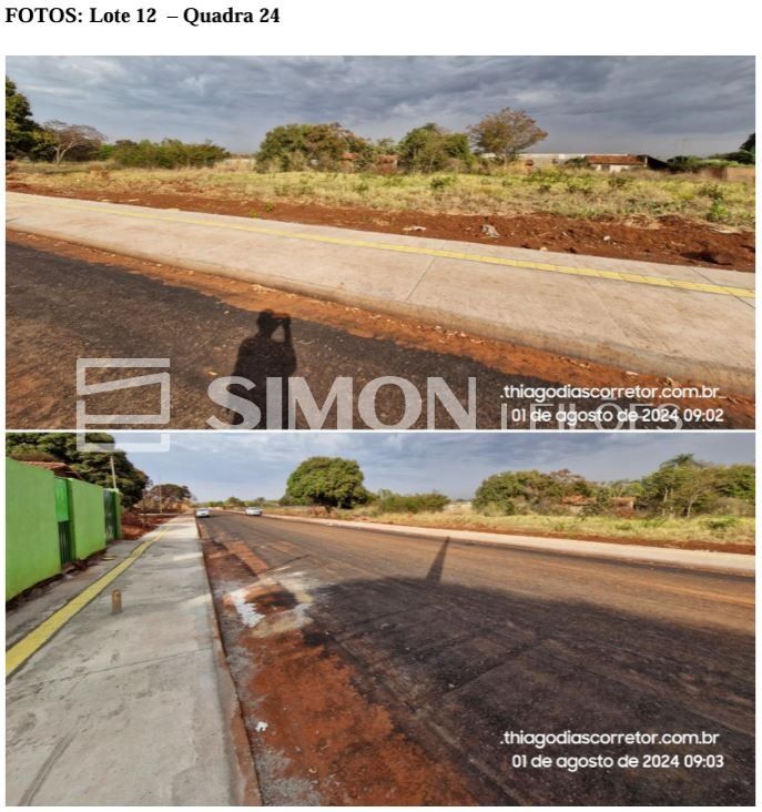 a) Lote urbano nº 12, da quadra 24, com área de 525,00 m², situado na Avenida Cinco, Distrito de Alexandrita, Iturama/MG, frente para a Avenida Cinco, inscrição cadastral nº 2020180107001, com limites — foto 4