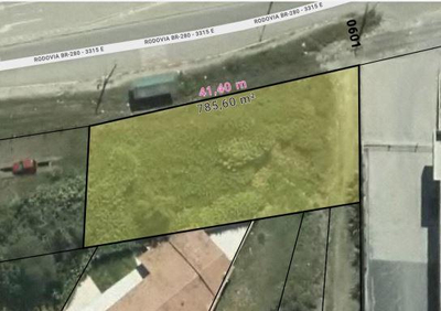 imóvel urbano, com aréa original de 1.802,00m2 Rio Negrinho/SC