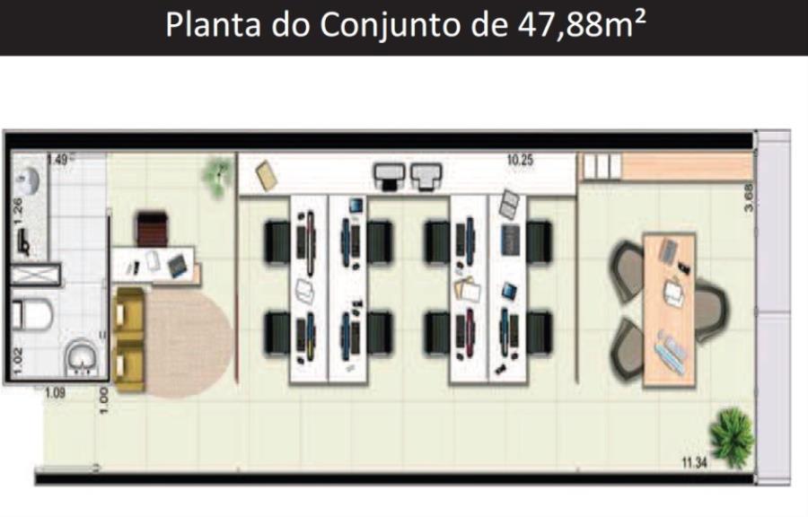 São Paulo/SP - Vila Gomes Cardim - Sala com 47m² Leilão Banco Inter — foto 4