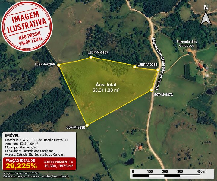 15.580,13975 M² Fração Imóvel Rural - Palmeira — foto 2