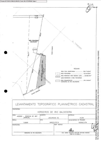 UM TERRENO 500.174,00m², Garopaba, Jaguaruna - SC