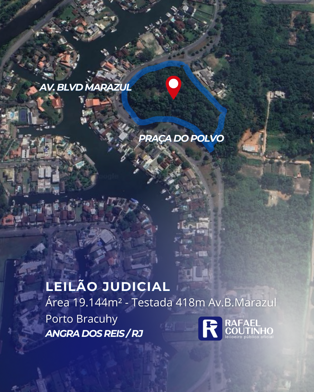 Área 19.144m² Com Testada De 418m Para Av. Blvd. Marazul - Cond Porto Bracuhy, Angra Dos Reis/RJ. terreno E Respectivas Construções. Pague Em Até 60 Vezes.