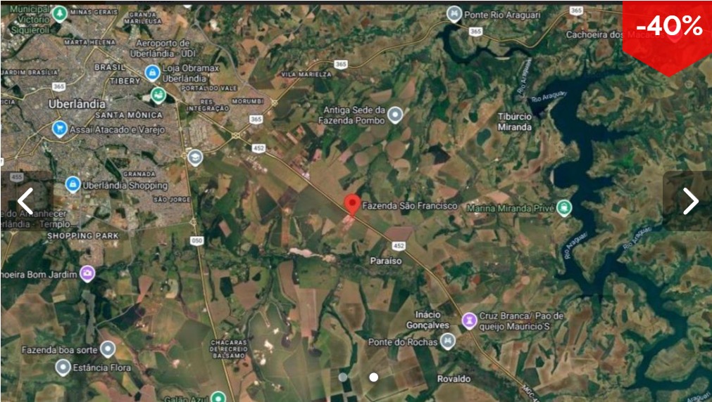 Gleba De Terras - Fazenda São Francisco - Uberlândia - Mg - 34 Hectares