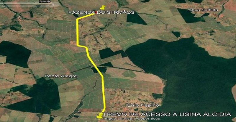 Área de terras com 196,4662 hectares, perímetro de 8.002,01m, sem benfeitorias. — foto 2