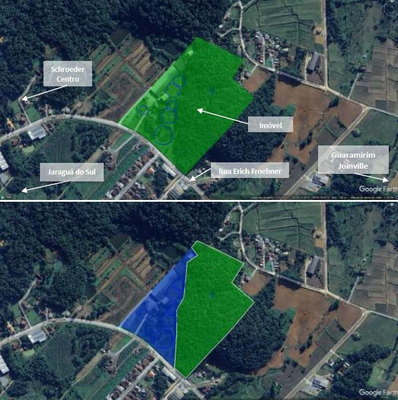 Terreno situado à Estrada Schroeder I, área de 94.840m², Schoeder/SC
