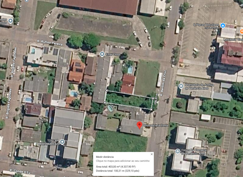 LOTE 001 A fração de 200 m² de um terreno urbano dentro de um todo maior de 400 m², em Venâncio Aire — foto 5