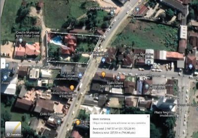 Terreno urbano situado na Rua Zunino Neto, sem benfeitorias, com área de 2.934,00m², São João Batista/SC