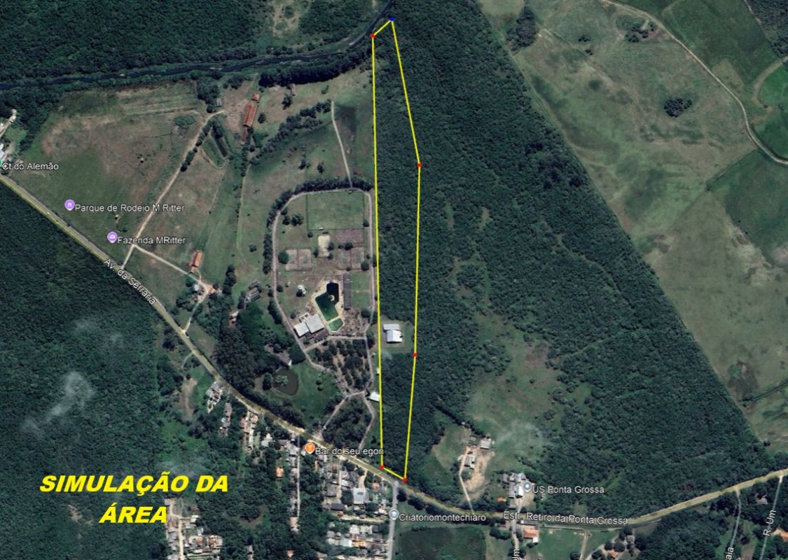 Aprox. 50.090 M2 De Área Na Zona Sul, Na Estrada Da Ponta Grossa Ao Lado Do Nº 2701. Representa 11,53% Do Todo Maior Da Matricula Nº 68300 Que Tem 44 Hectares Aproximadamente. — foto 2