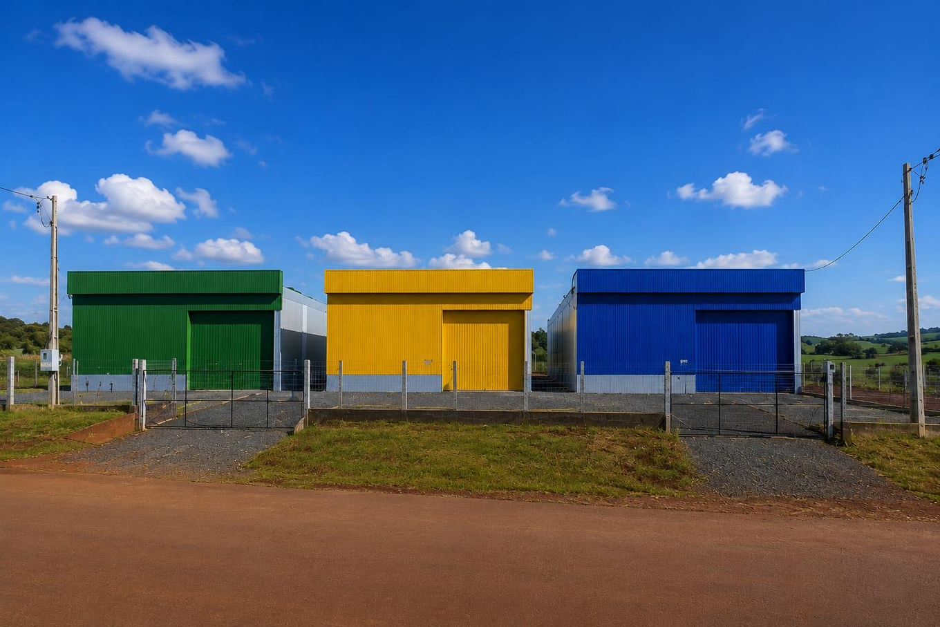 03 Barracões Industriais em Vitorino/PR Área Total de 2.391,68 M² Documentação Regularizada