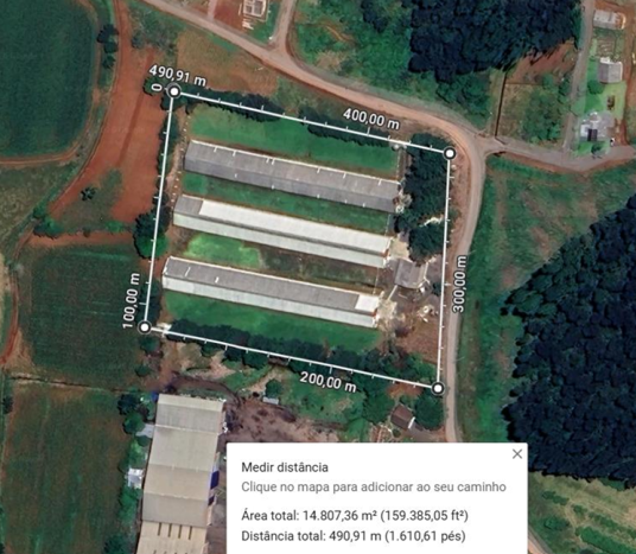 Imóvel (17.000 M2) Dentro de Uma Área Maior de 37.037,22m² com Galpões Aviários em Montenegro/RS