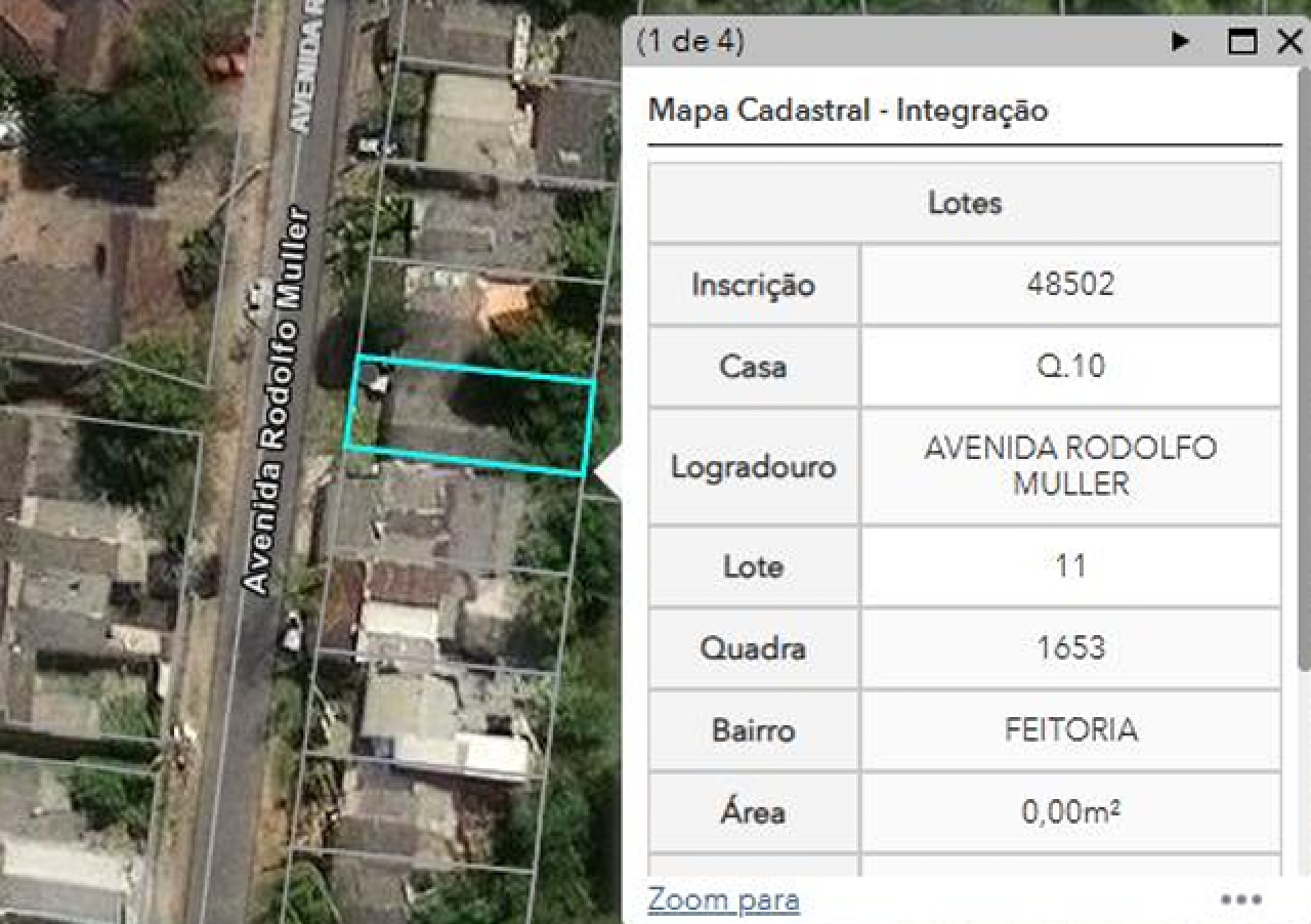 Terreno no “conjunto Habitacional Cohab Feitoria”, com a Área Superficial de 239,90m²